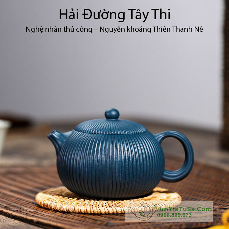Ấm Tử Sa Hải Đường Tây Thi Thiên Thanh Nê Nguyên Khoáng 260ml ATS069 (23)