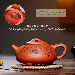 Ấm Tử Sa Nghi Hưng Dáng Thạch Biều Long Huyết Sa 250ml ATS085 (22)